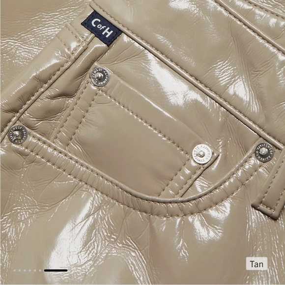 Citizens of Humanity's high-waist Isola pants NEW Retail $448 patent leather 23 - Picture 12 of 12